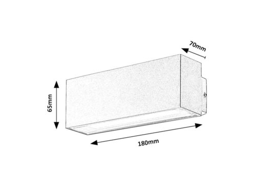 Venkovní nástěnné LED svítidlo Mataro Rabalux 77076